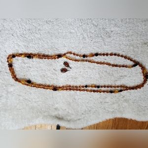 Amber necklaces and pendants